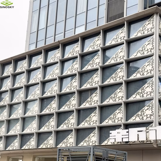 Foshan nouveau matériau de construction décoratif intérieur externe panneau mural acoustique en aluminium découpé au laser